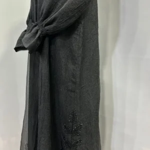 Black Grape Net Designer Abaya