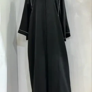 New Black Nidha Abaya with Crystal stone